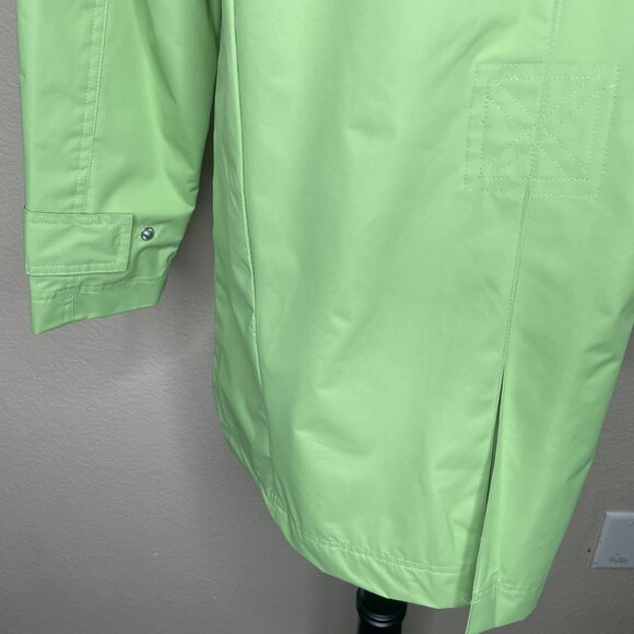 White Stag Women's Marble Green Raincoat Jacket Outdoors Pockets Spring Sz 8/10 - Picture 5 of 12